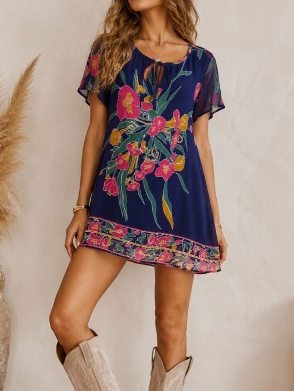 Show Me Your Mumu Kate Tassel Tunic / Mini Dress Medium Boquet Bundle